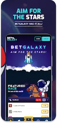 BetGalaxy app showcasing a diverse range of betting markets.