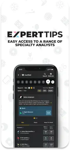 Betfair app featuring expert tips and insights from professional analysts.