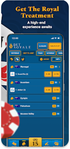 BetRoyale promotional banner highlighting a luxury betting experience.
