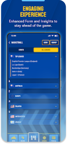BuffaloBet app showcasing enhanced form and betting insights.