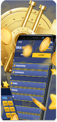 GigaBet app secondary menu displaying additional features.