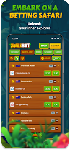 JungleBet promotional banner highlighting adventurous betting opportunities.