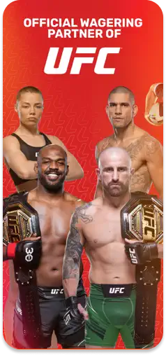 Ladbrokes promotional image featuring UFC branding.