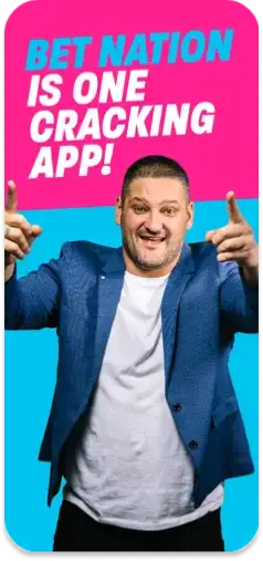 Bet Nation app promoting a seamless betting experience on mobile.
