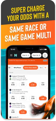 Noisy Bet Same Race and Same Game Multi betting feature.
