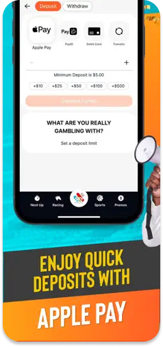 Noisy Bet Apple Pay deposit feature.