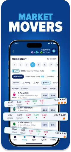 OKEBET Market Movers feature displaying trending bets.