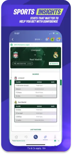Palmerbet’s Sports Insights page with key stats and analytics for betting.