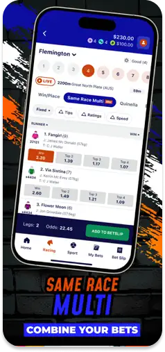 PonyBet Same Race Multi betting feature.