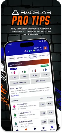 PonyBet RaceLab Pro Tips feature.