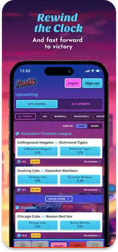PuntCity time-based betting feature.