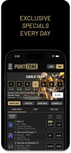 PuntZone daily specials – Highlighting exclusive racing and sports offers.