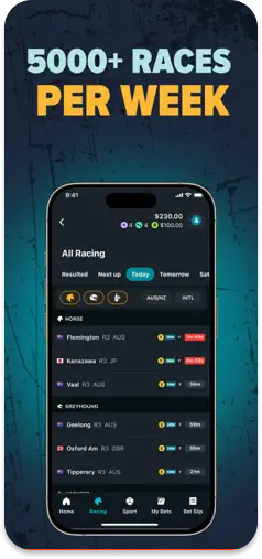 RealBookie Racing Coverage – Over 5000 races available weekly.