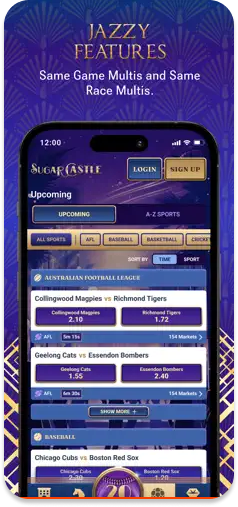 SugarCastle betting features – Same Game Multis and Same Race Multis.