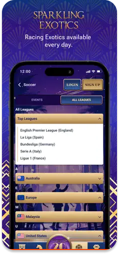 SugarCastle exotic betting markets – a variety of daily racing exotics.
