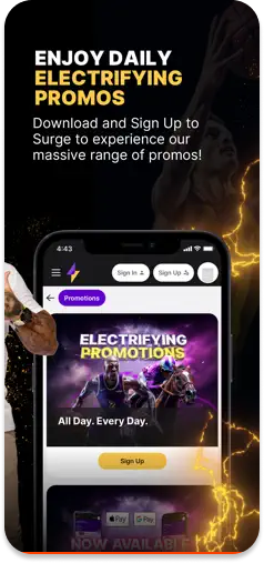 Surge – Enjoy electrifying daily promos.