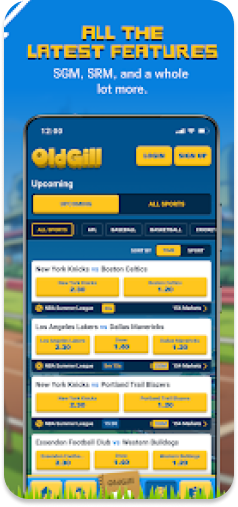 OldGill Bet app showcasing Same Game and Same Race Multis.